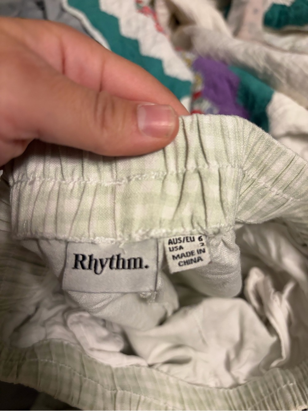 Rhythm Light Green Picnic Pants
